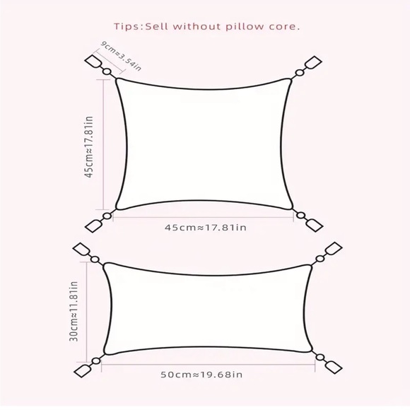 Boho Tufted Tassel Throw Pillow Covers -set of 2 - Picture 5 of 8